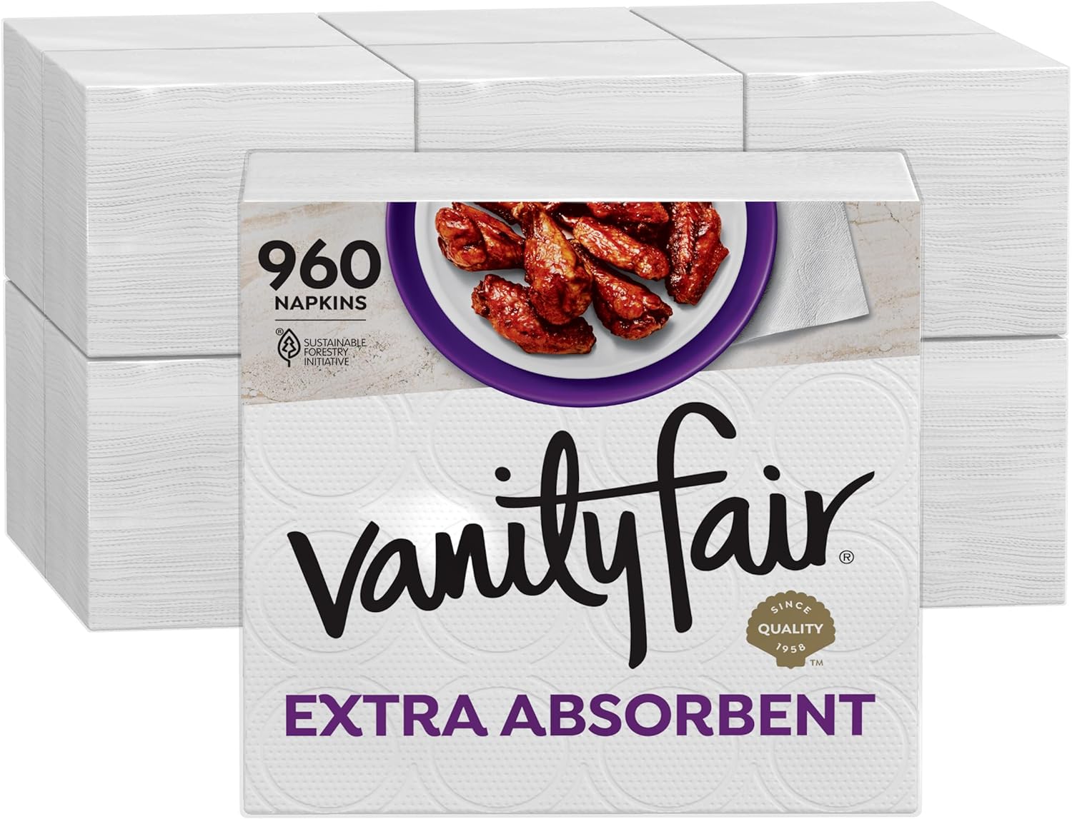Vanity Fair Premium Paper Napkins: 960 ct Soft & Strong