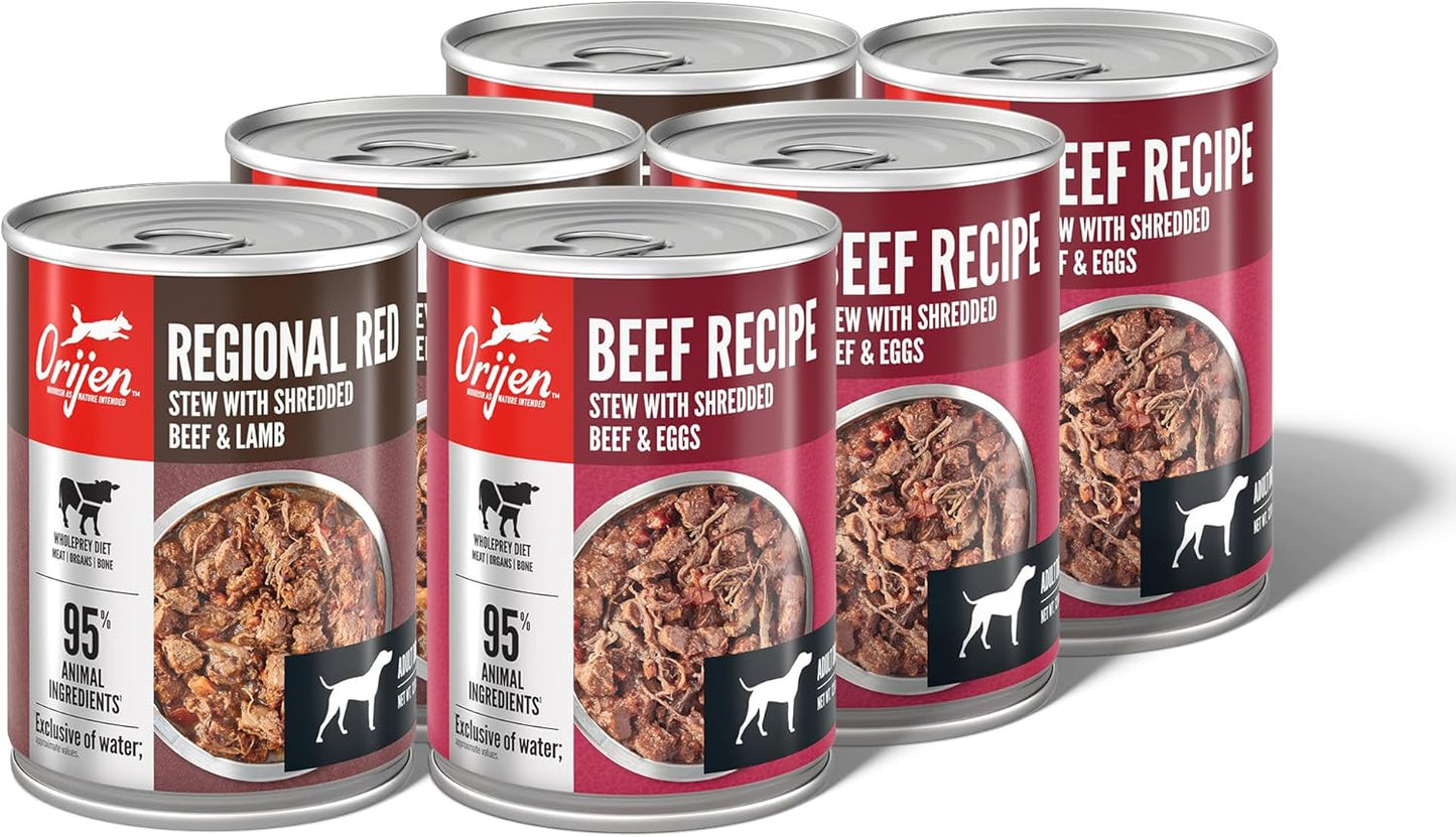 ORIJEN Real Meat Shreds Wet Dog Food Variety Pack for Dogs