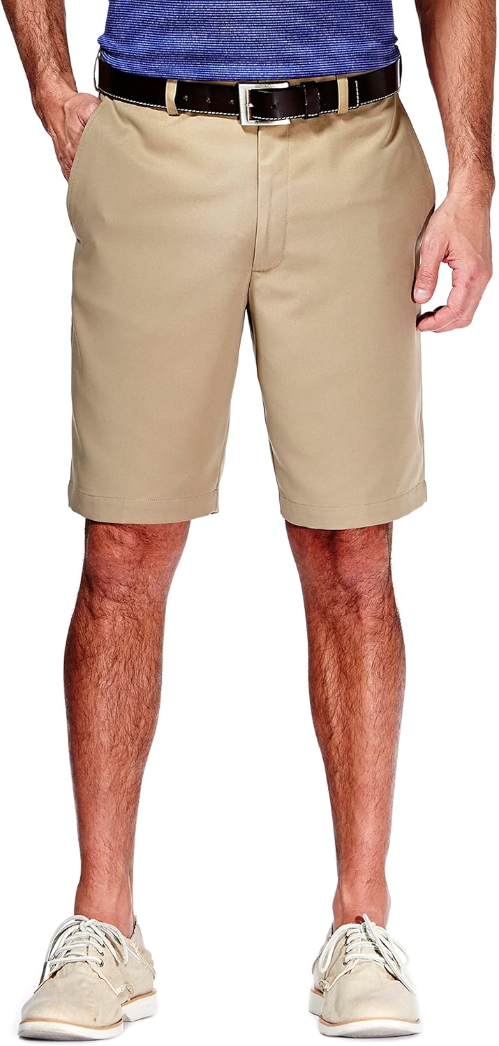 Haggar mens Cool 18 Classic Fit Expandable Waist Shorts Review