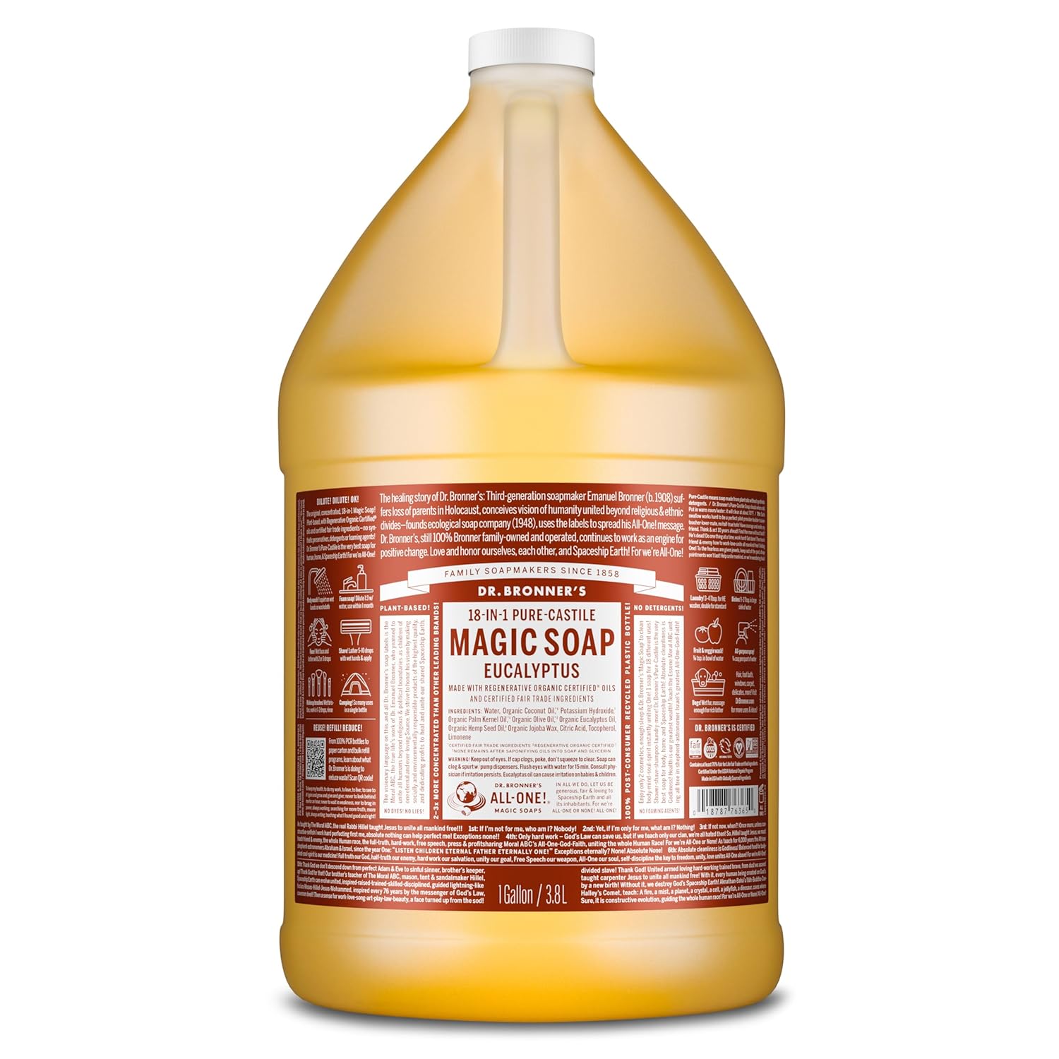 Dr. Bronner's Pure-Castile Magic Soap Liquid for All Your Needs