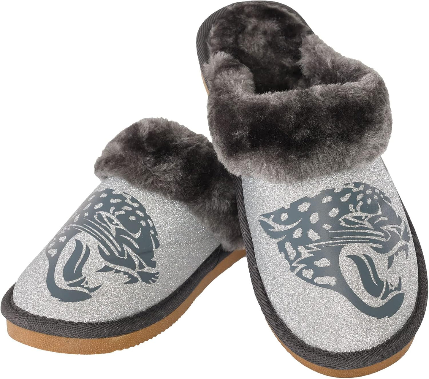 FOCO Womens NFL Team Logo Glitter Open Back Moccasin Review