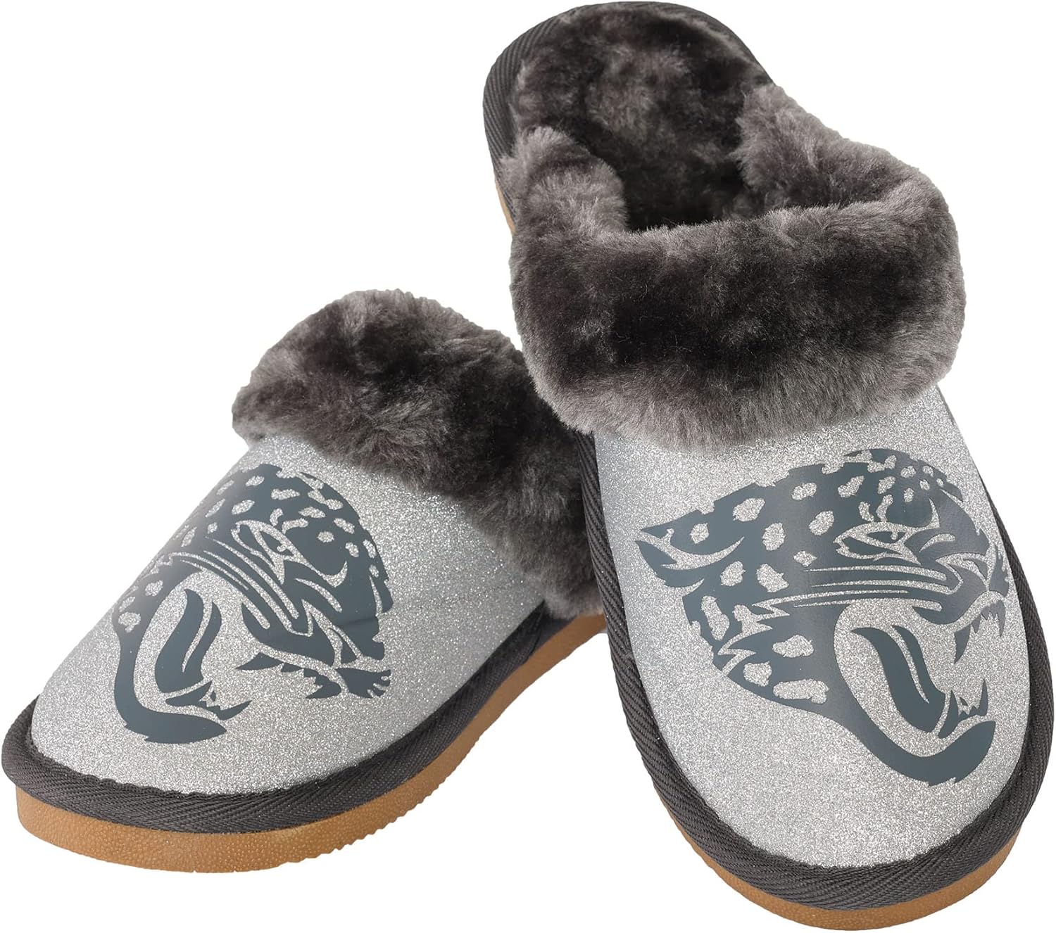 FOCO Womens NFL Team Logo Glitter Open Back Moccasin Review