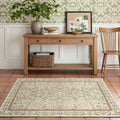 jinchan Floral 3x5 Area Rug - Vintage Botanical Low-Pile Comfort