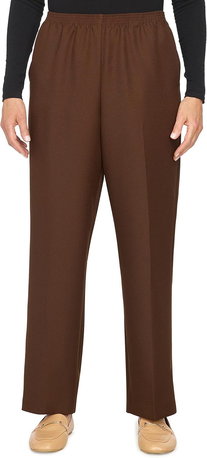 Alfred Dunner Women's Sportswear Comfortable Elastic Waist Pants