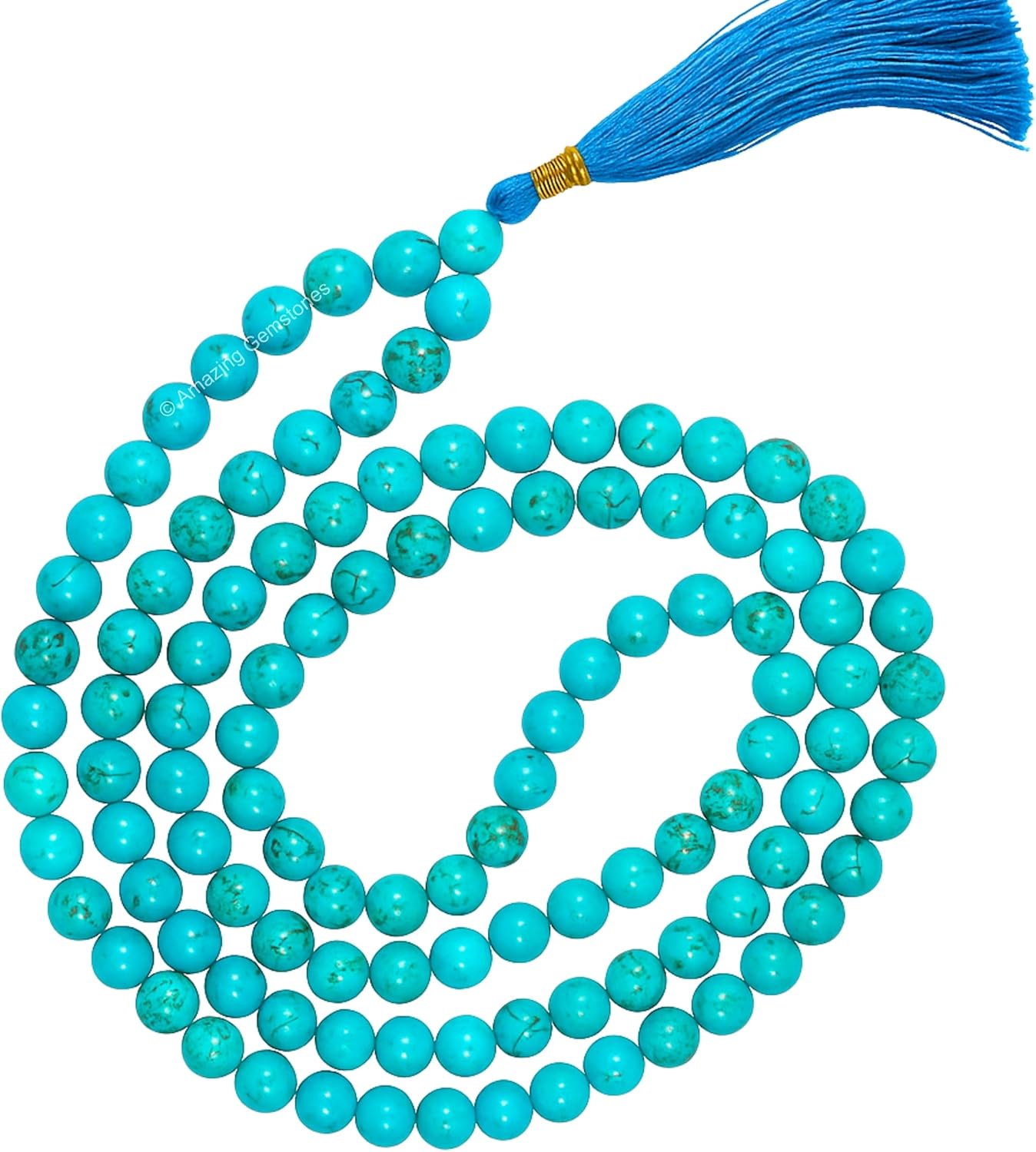 Authentic Gemstone Crystal Mala Beads for Meditation and Mindfulness