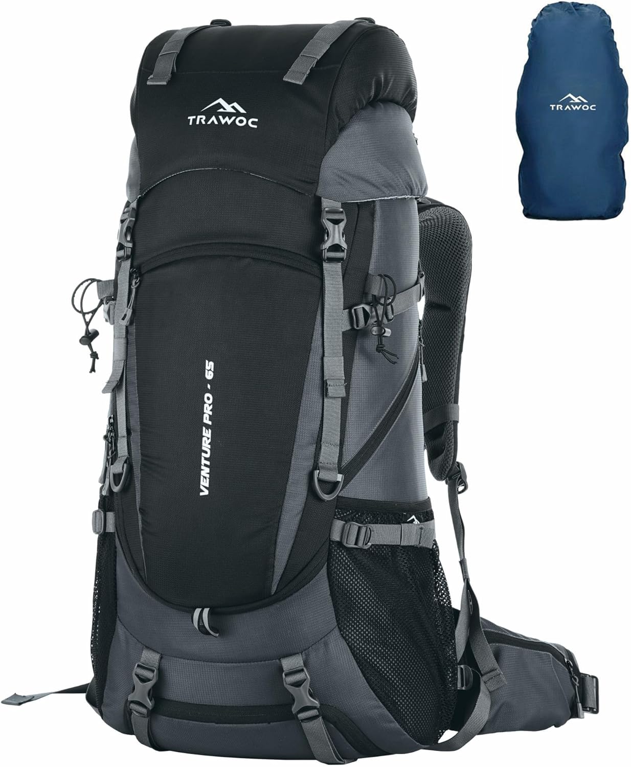 65L Outdoor Backpack - Durable & Warranty, TRAWOC Gears