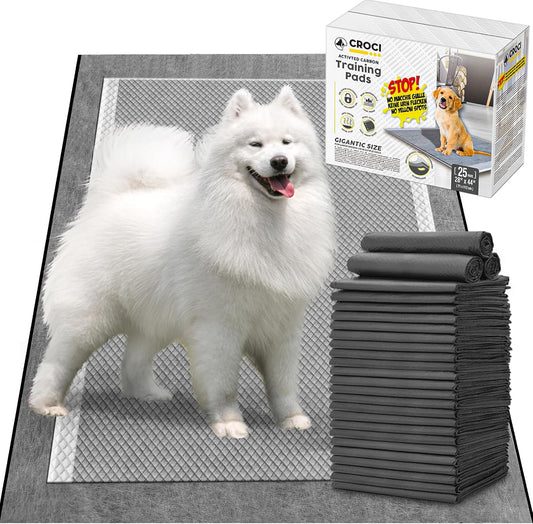 CROCI 28x44 4XL Activated Carbon Pee Pads for Dogs - Odor Control