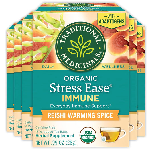 Organic Stress Ease Tea with Adaptogens for Immune Support