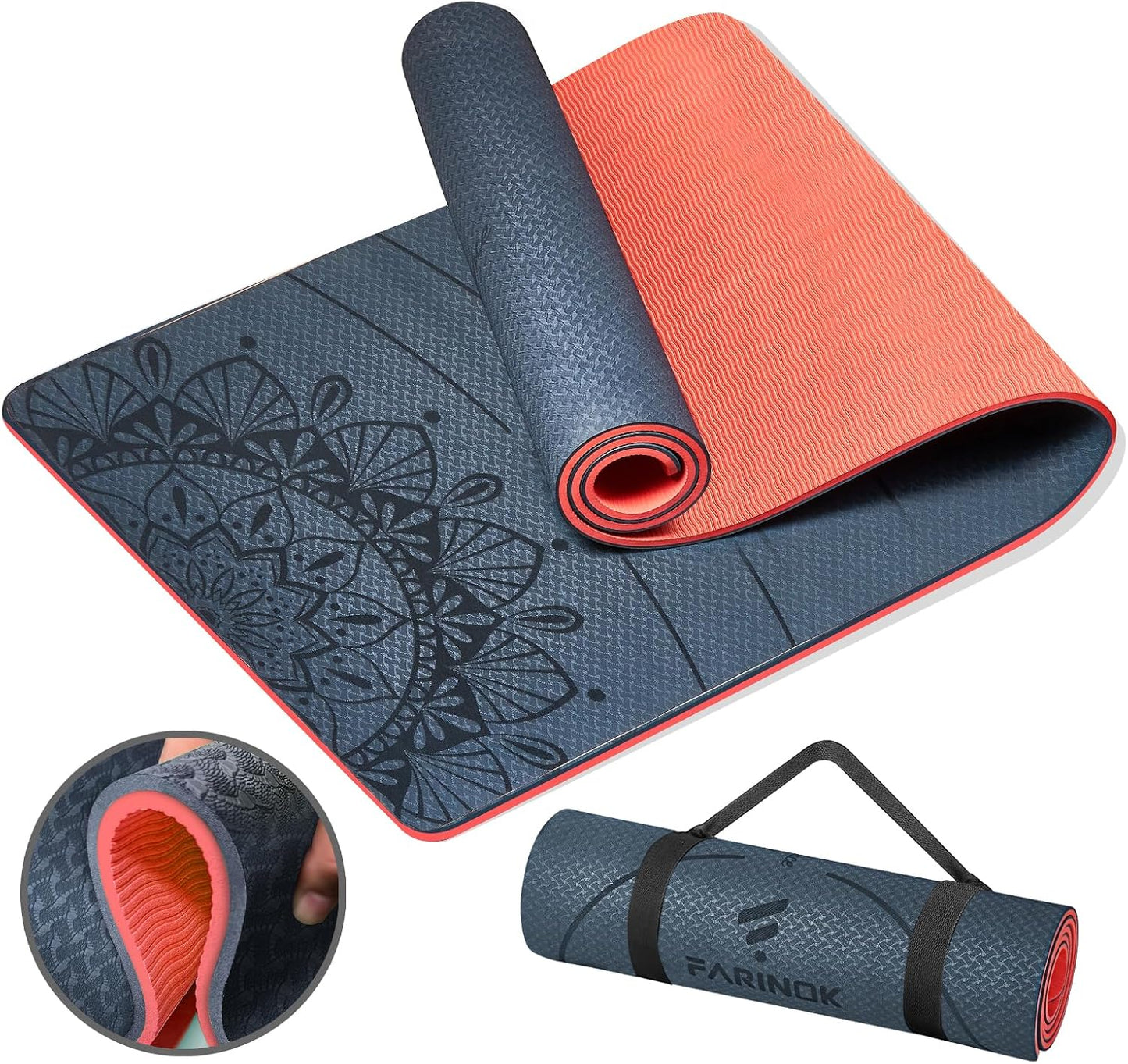 Extra Thick Non Slip Yoga Mat for Home Workouts