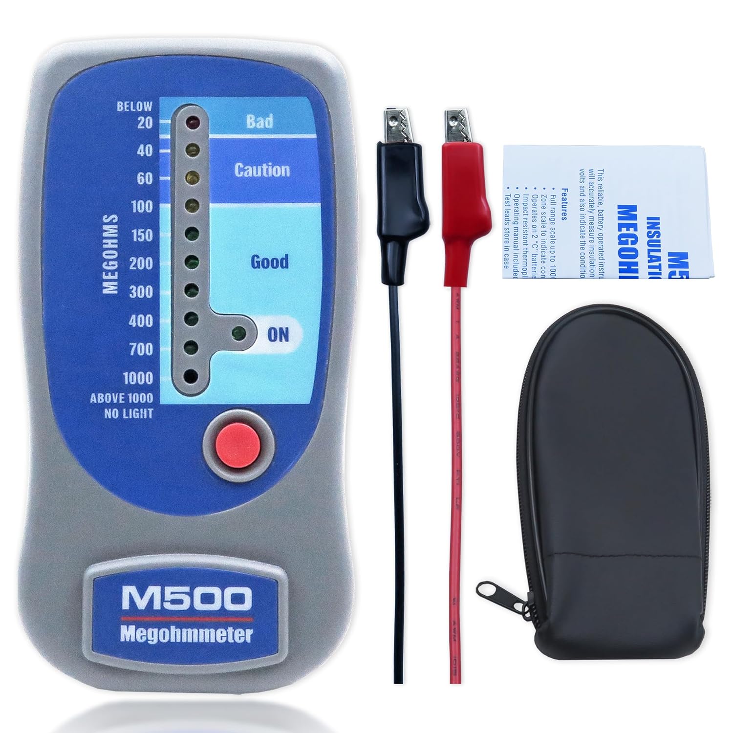 M500 Insulation Tester for HVAC, Multimeter, and More