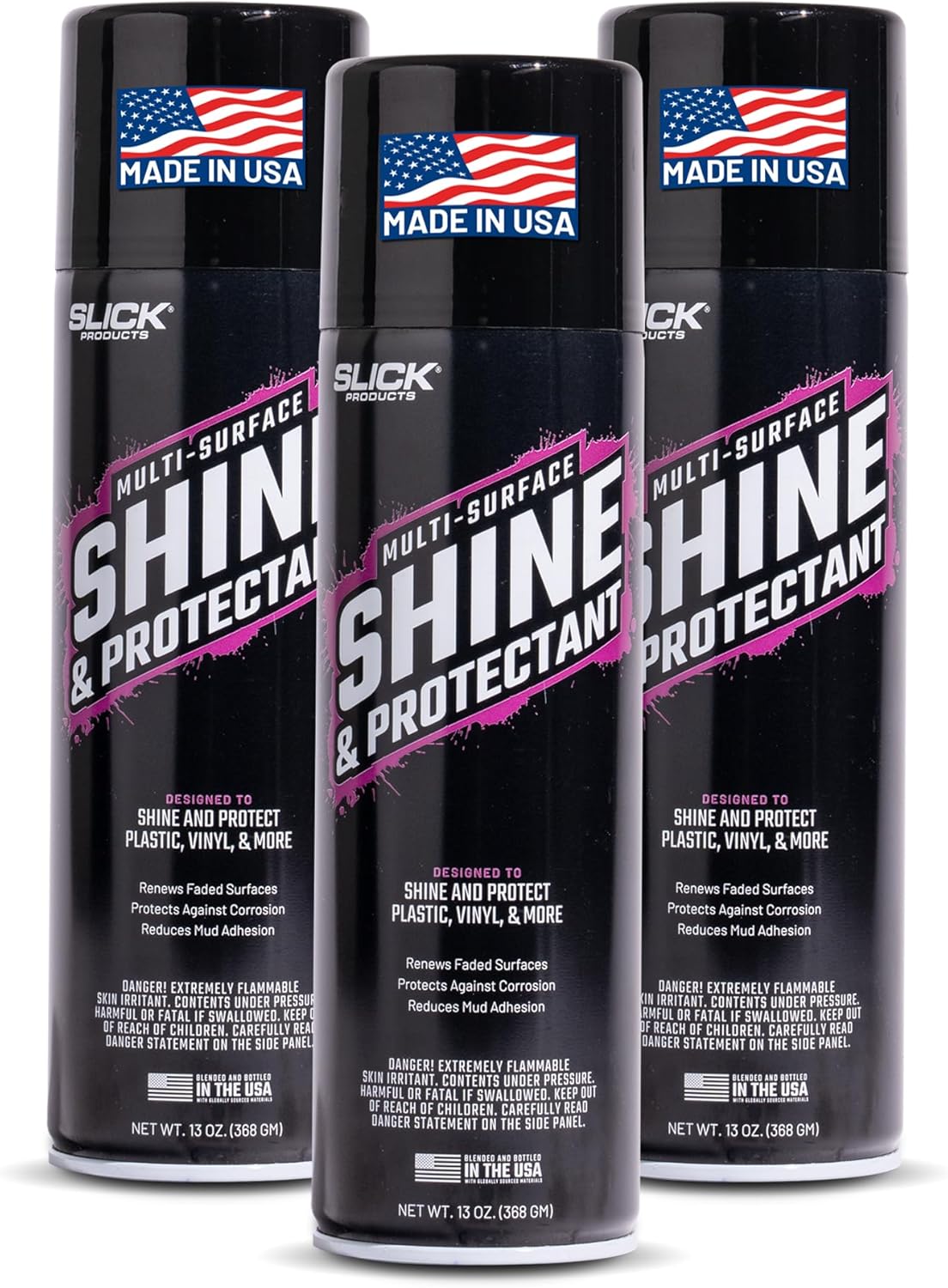 Slick Products Multi-Surface Shine & Protectant Spray 3-Pack