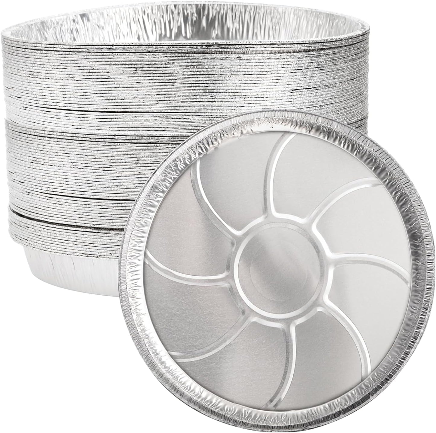 Frcctre 45 Pack 13 Inch Round Aluminum Foil Pans for Baking