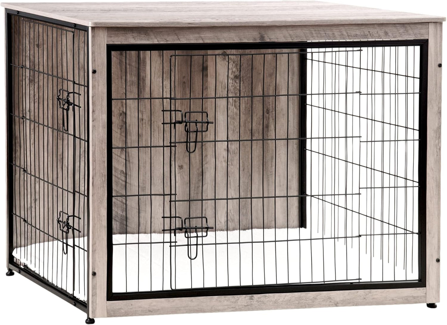 DWANTON Dog Crate Furniture with Cushion for Extra Large Pets