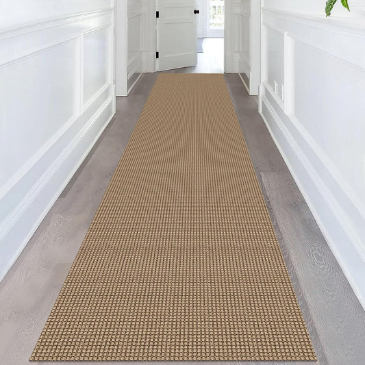 KOZYFLY Extra Long Runners for Hallways - Non Slip Cotton Rug