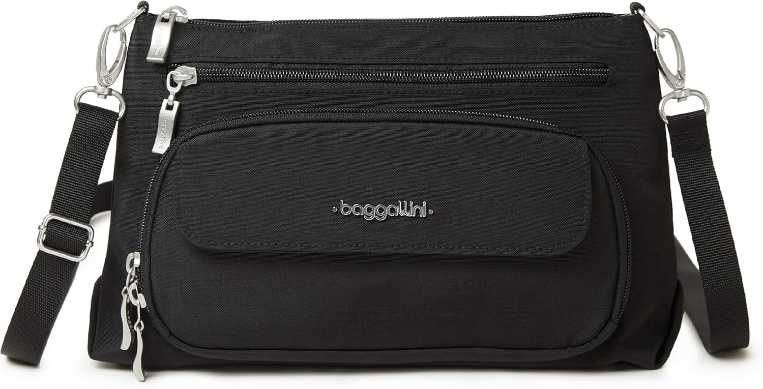 Baggallini Everyday Crossbody Bag with RFID Protection for Women