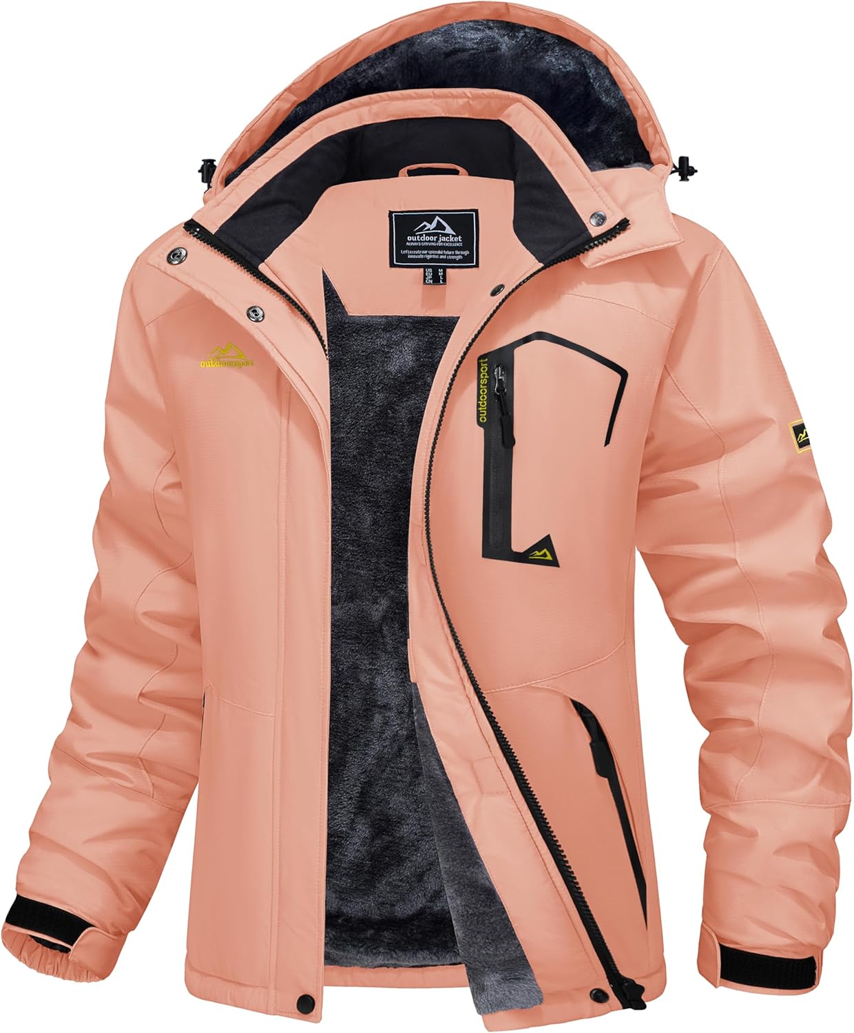 MAGCOMSEN Womens Ski Jacket Waterproof Insulated Winter Coat