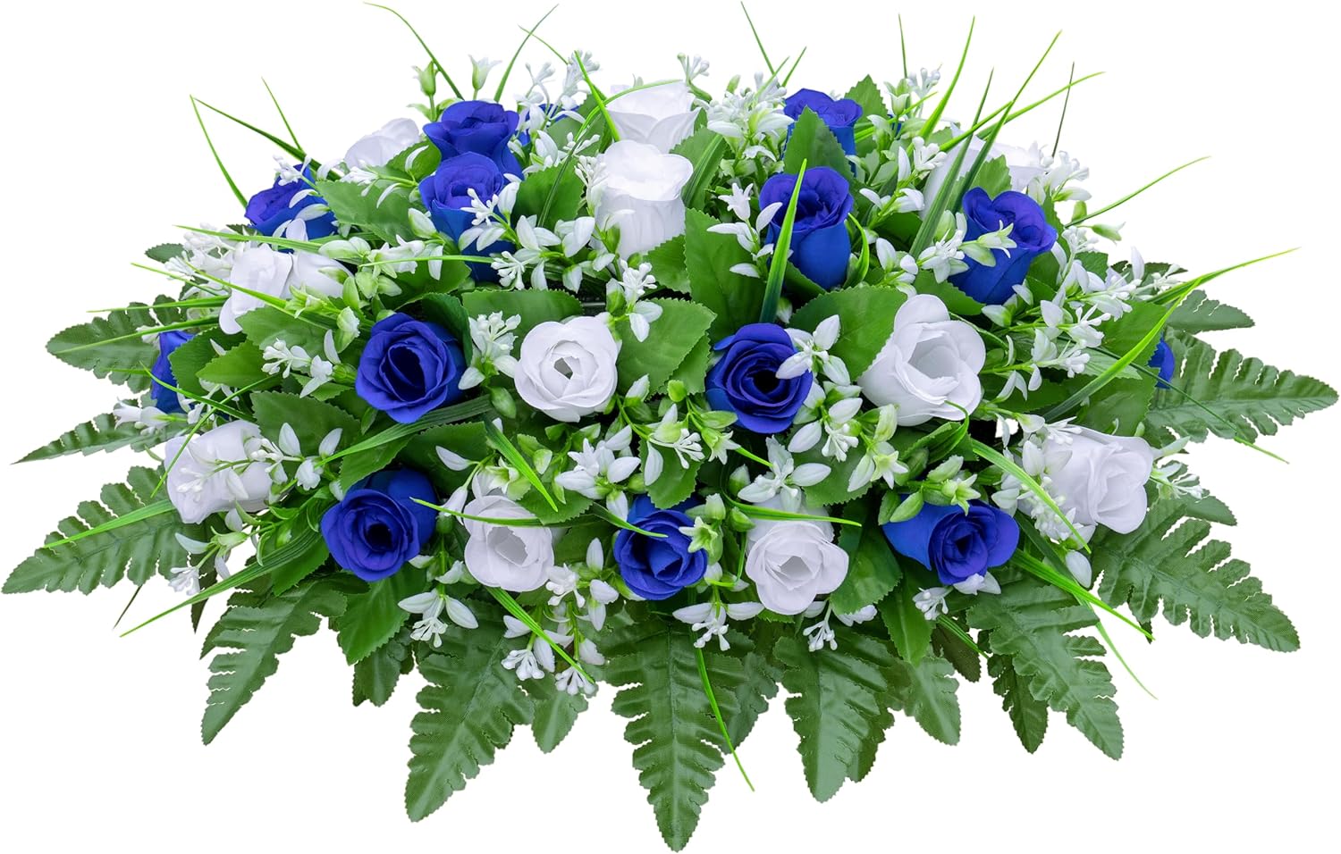 Artificial Cemetery Flowers Saddle-Shaped Tombstone Decor