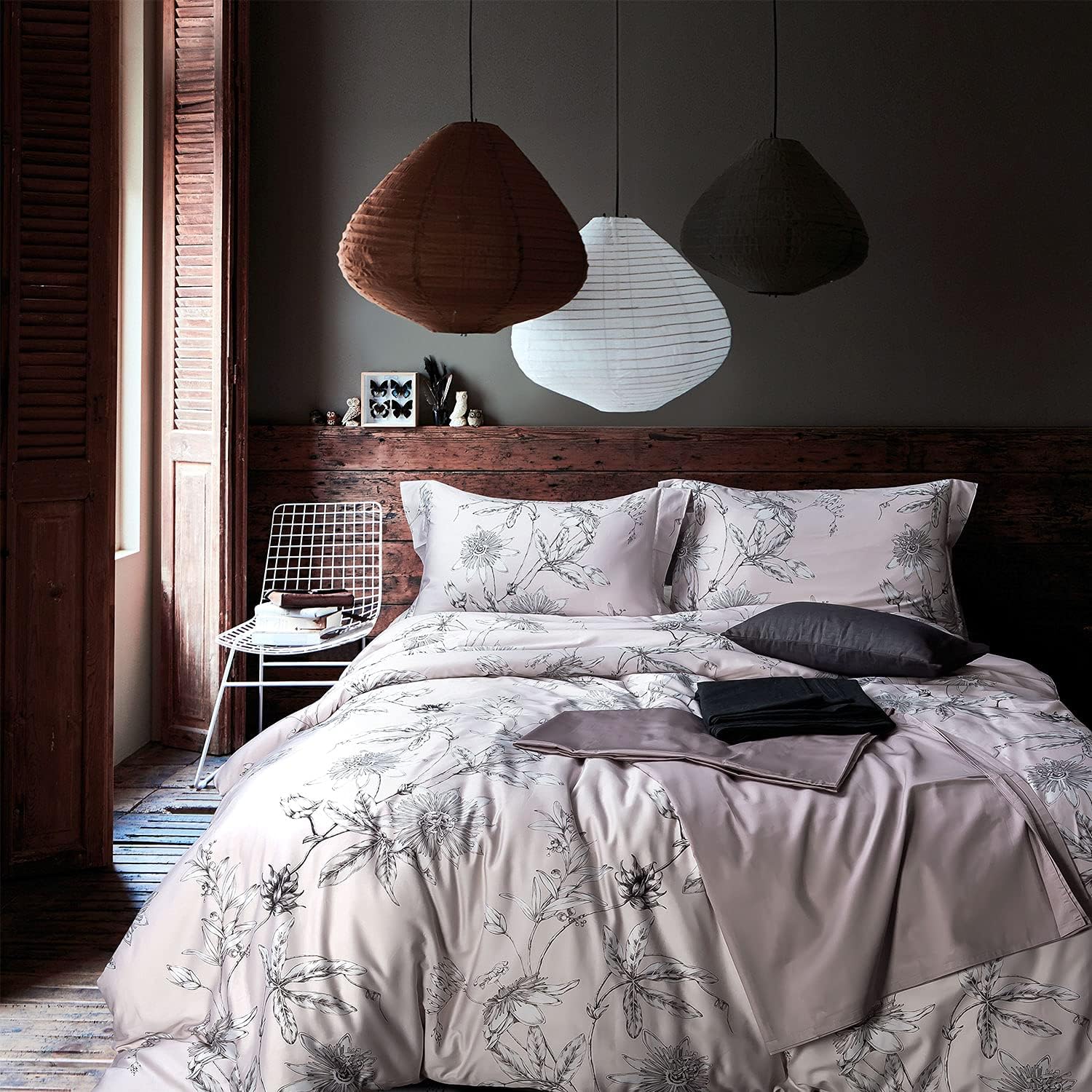 MILDLY 100% Long-Staple Cotton Duvet Cover Set in Light Pink