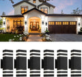 tewei 6 Pack Outdoor Wall Lights Black Up and Down - Modern Waterproof