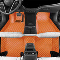 Orange Car Floor Mat Compatible with 99% of Models - Custom Fit