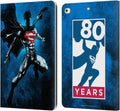 Superman DC Comics Splatter 80th Anniversary Leather iPad 9.7 Case