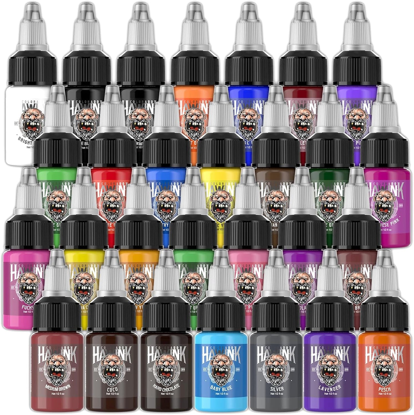 Hawink Tattoo Ink Set 28 Colors for Professional Tattooing