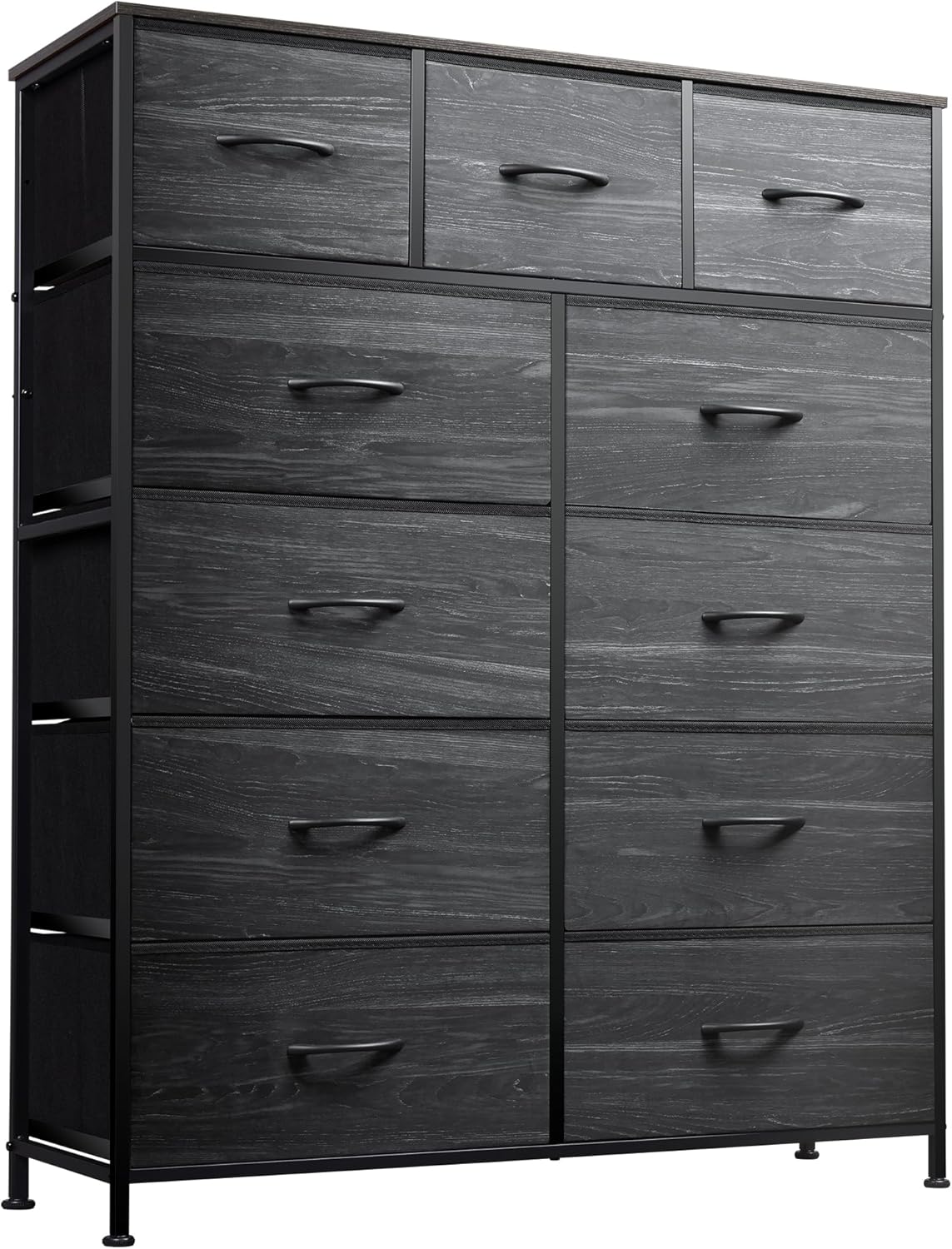 WLIVE Storage Organizer Unit with 11 Fabric Bins for Home Use