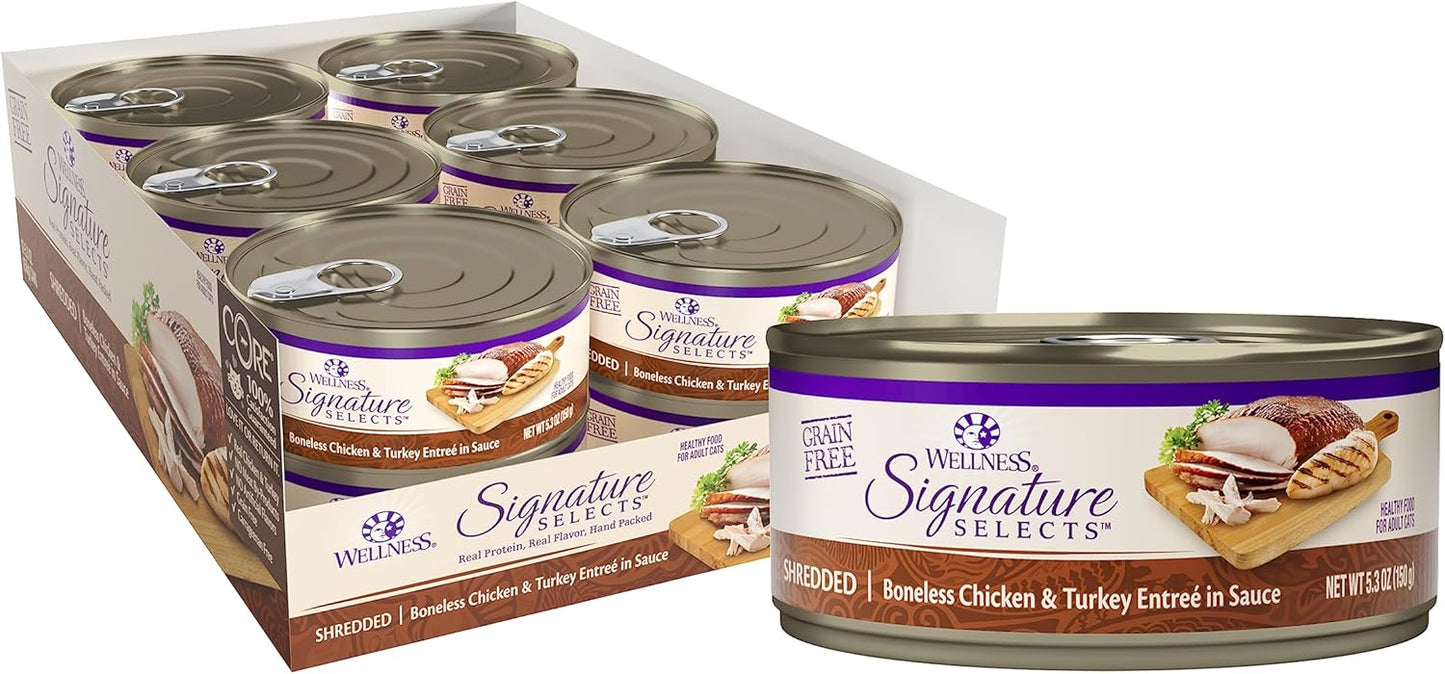 Wellness CORE Signature Selects Shredded Cat Food for Adults