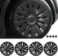 FORAUTOMOD Fit Tesla Model Y 19 in Wheel Covers - Matte Black