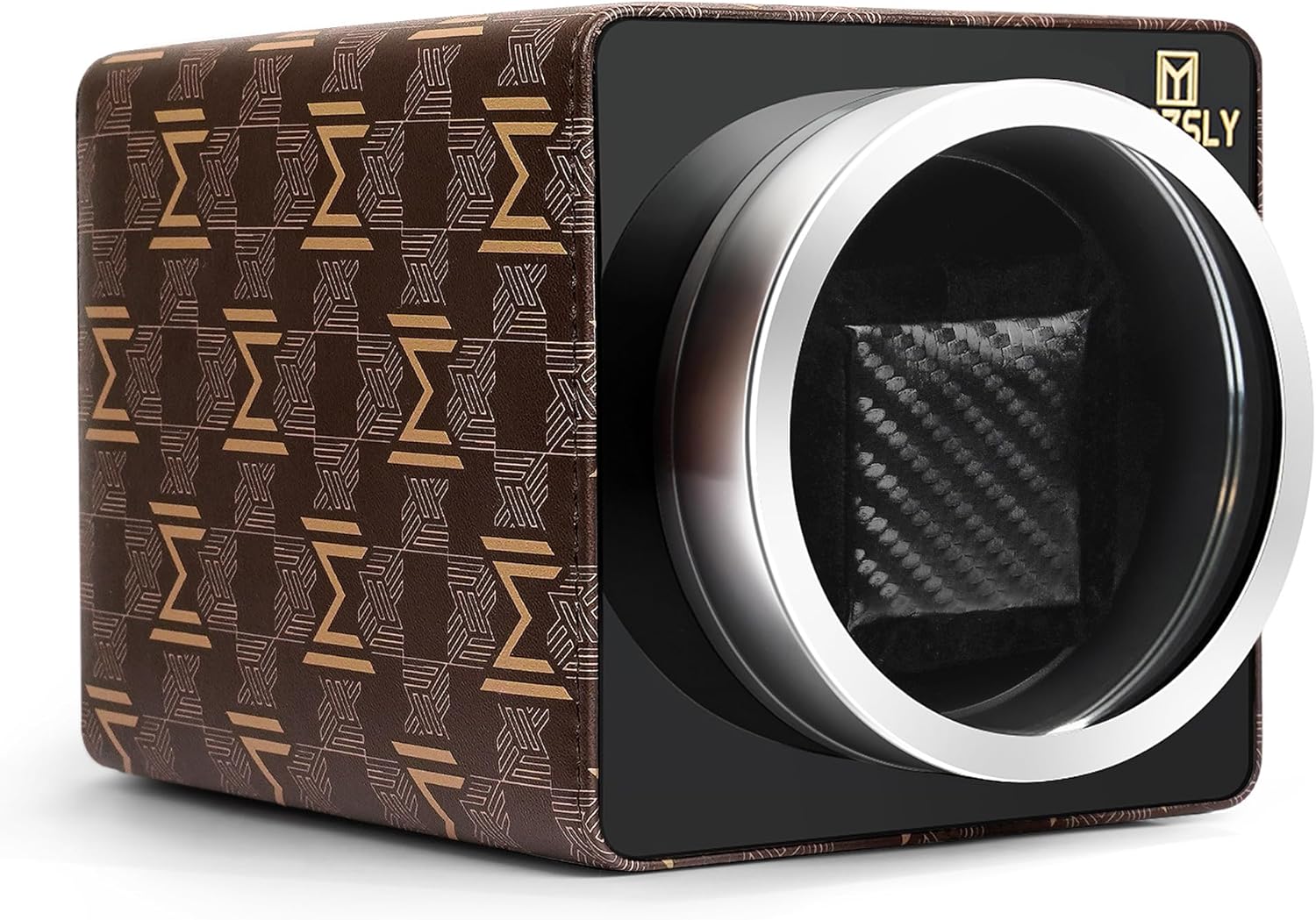 MOZSLY Single Watch Winder: Quiet Motor, 12 Rotation Modes