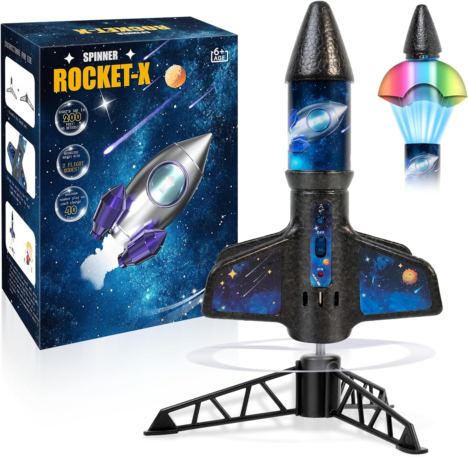 Electric Rocket Launcher for Kids - 200 Feet Flight Altitude