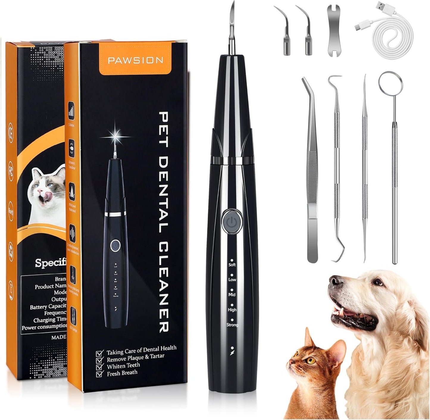Ultrasonic Dog Plaque and Tartar Remover for Pet Dental Care