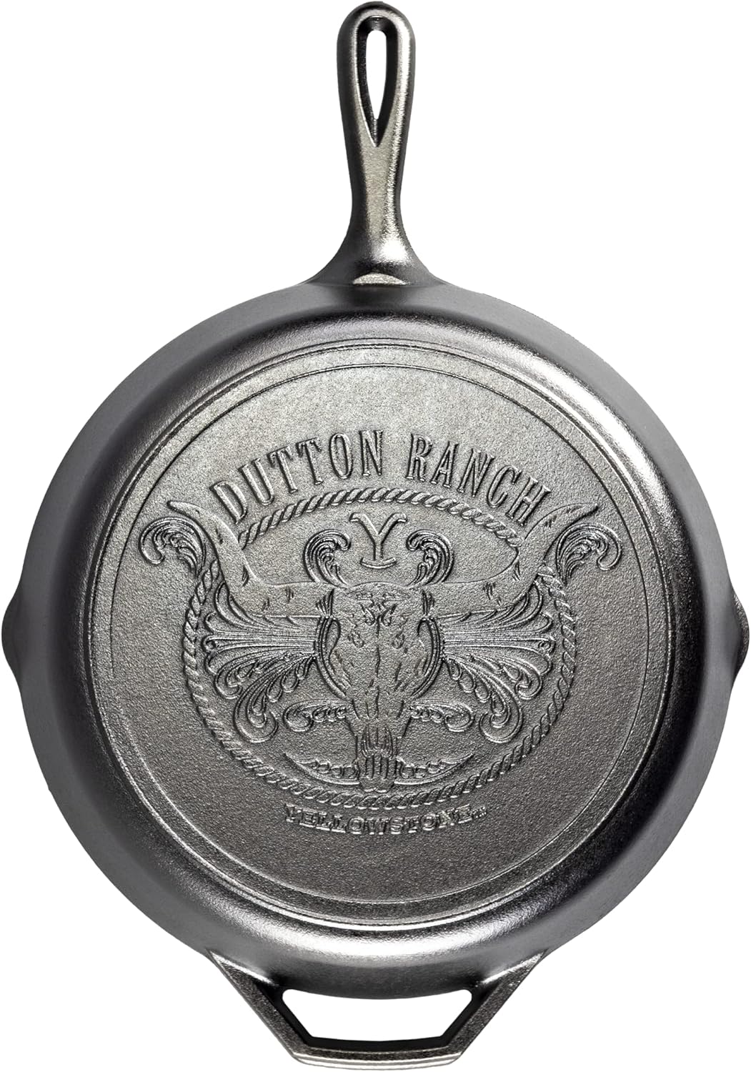 Lodge Yellowstone Stamped Cast Iron Skillet - 12 Inch Versatile Pan