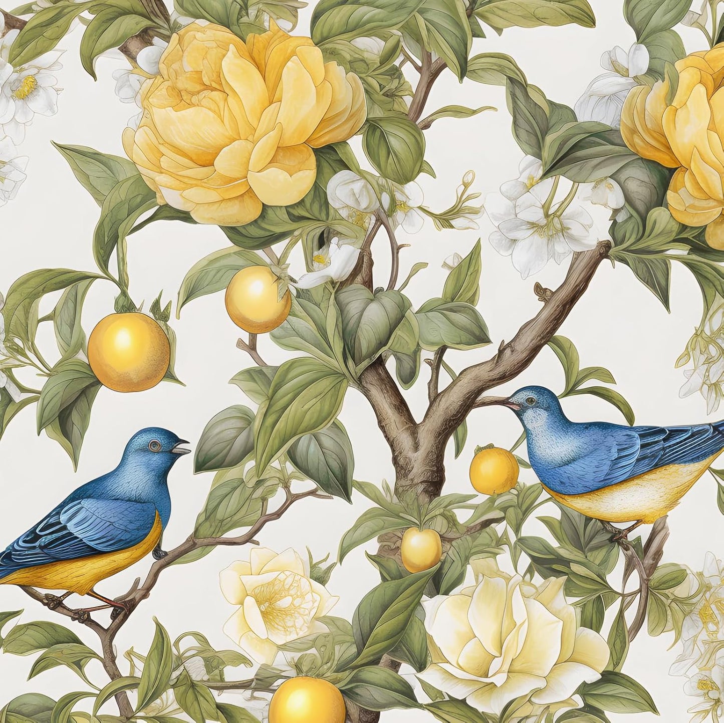 Bird Peel and Stick Wallpaper for a Bright, Modern Home