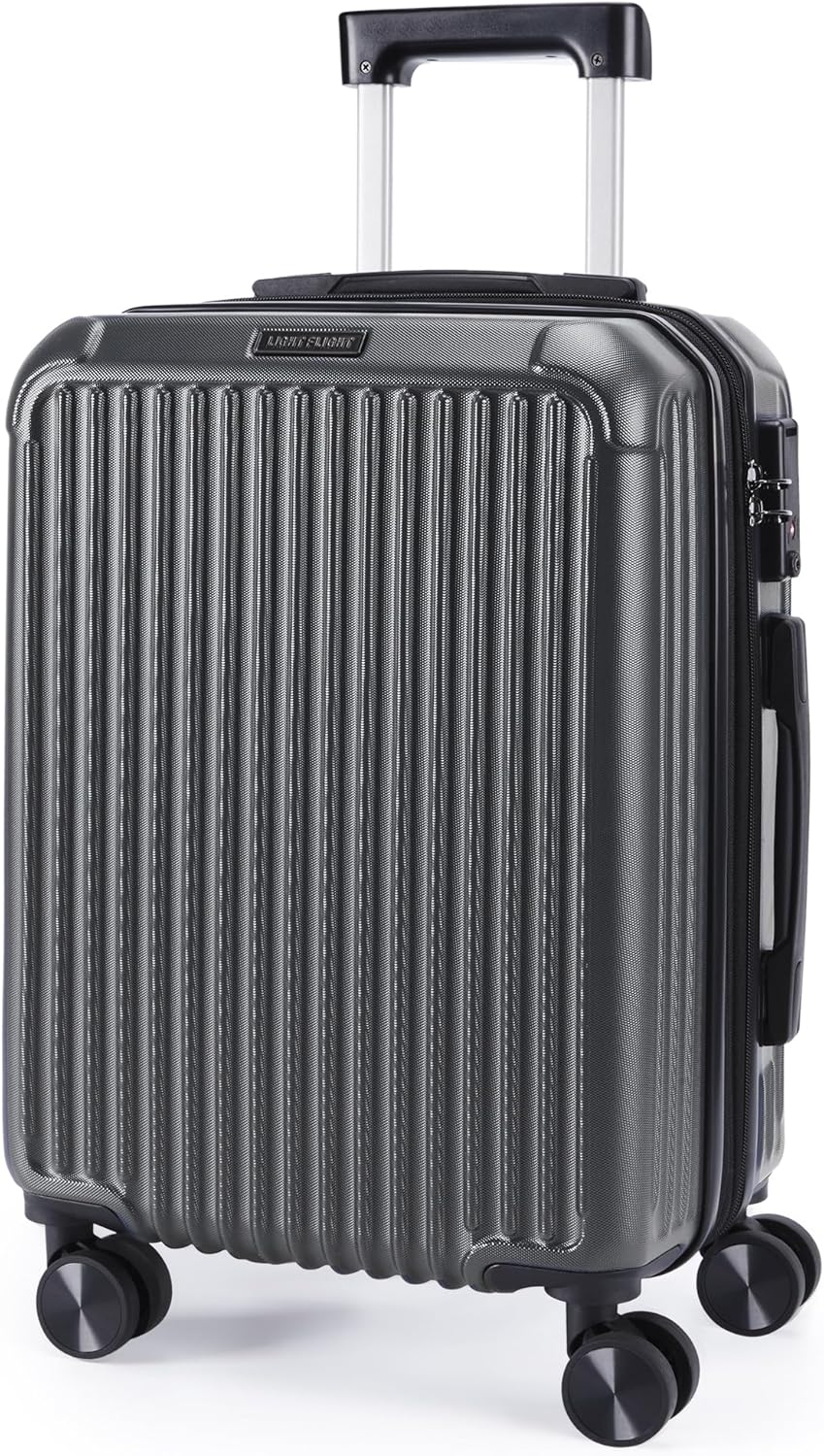 Durable Hard Shell Carry On Luggage with Expandable Features