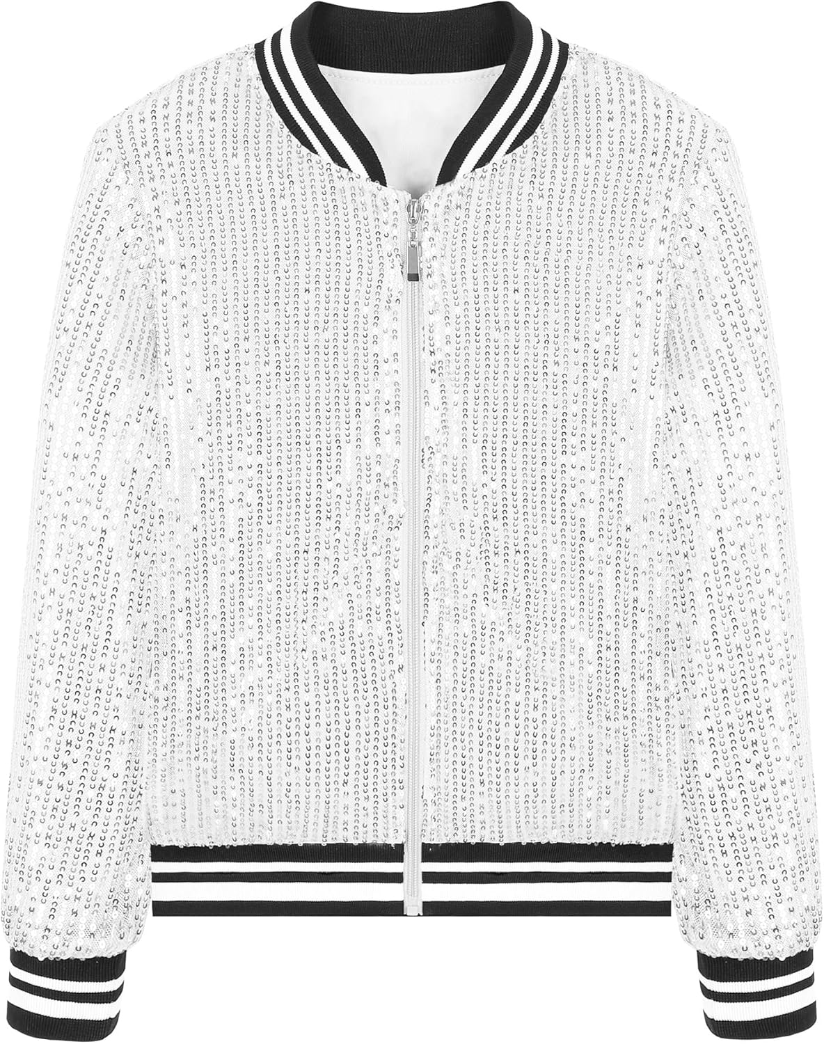 EXARUS Girls Sparkle Sequin Jacket for Stylish Kids 6-12Y