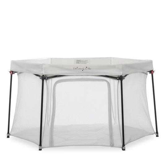 Onyx Baby Playpen with Zipper Door and Breathable Mesh Sides