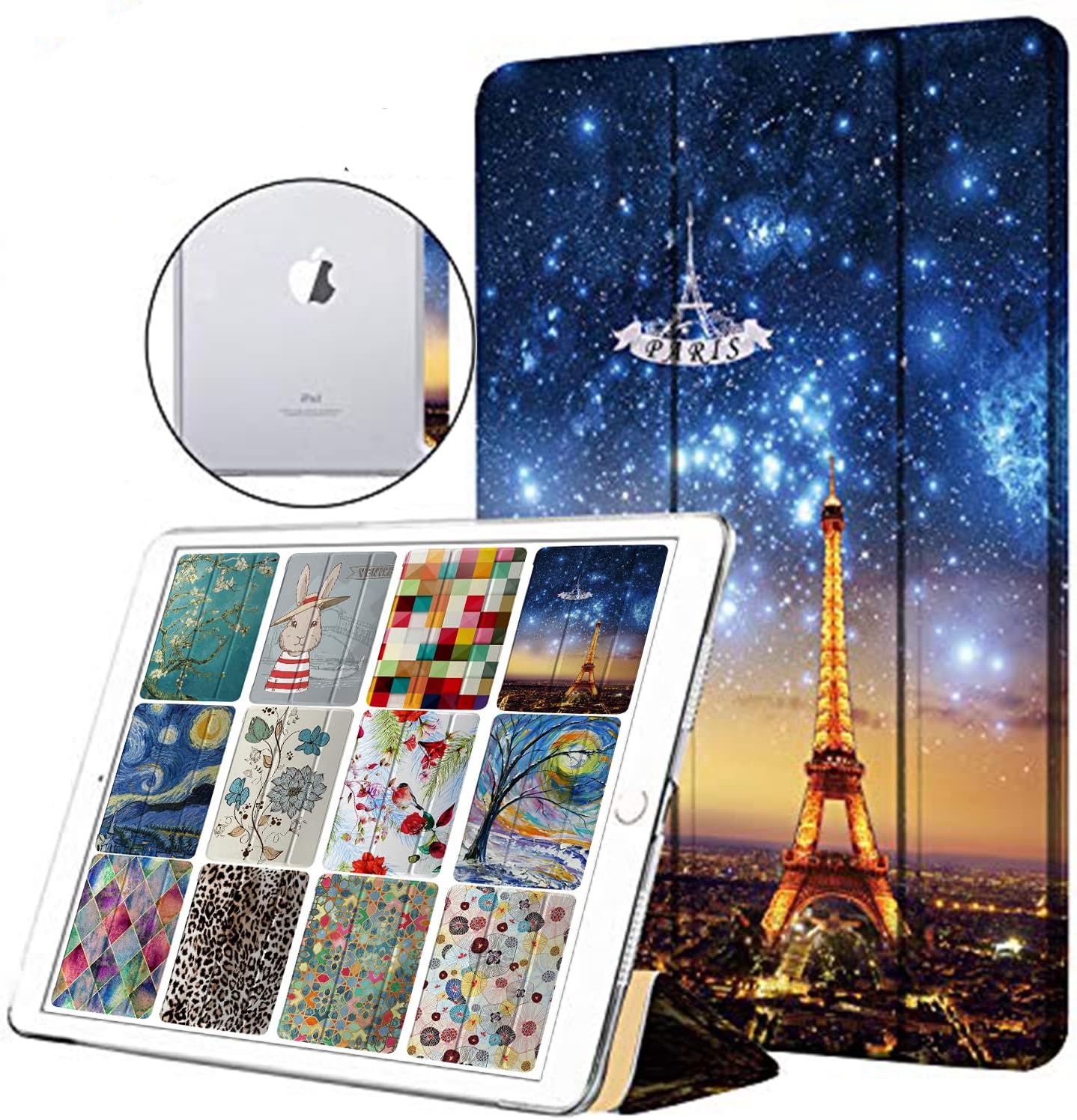 DuraSafe Cases for iPad PRO 12.9 Inch 2nd Gen - Eiffel Tower Print