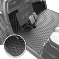 All Black Full Coverage Golf Cart Floor Liner - Compatible with ICON & Advanced EV