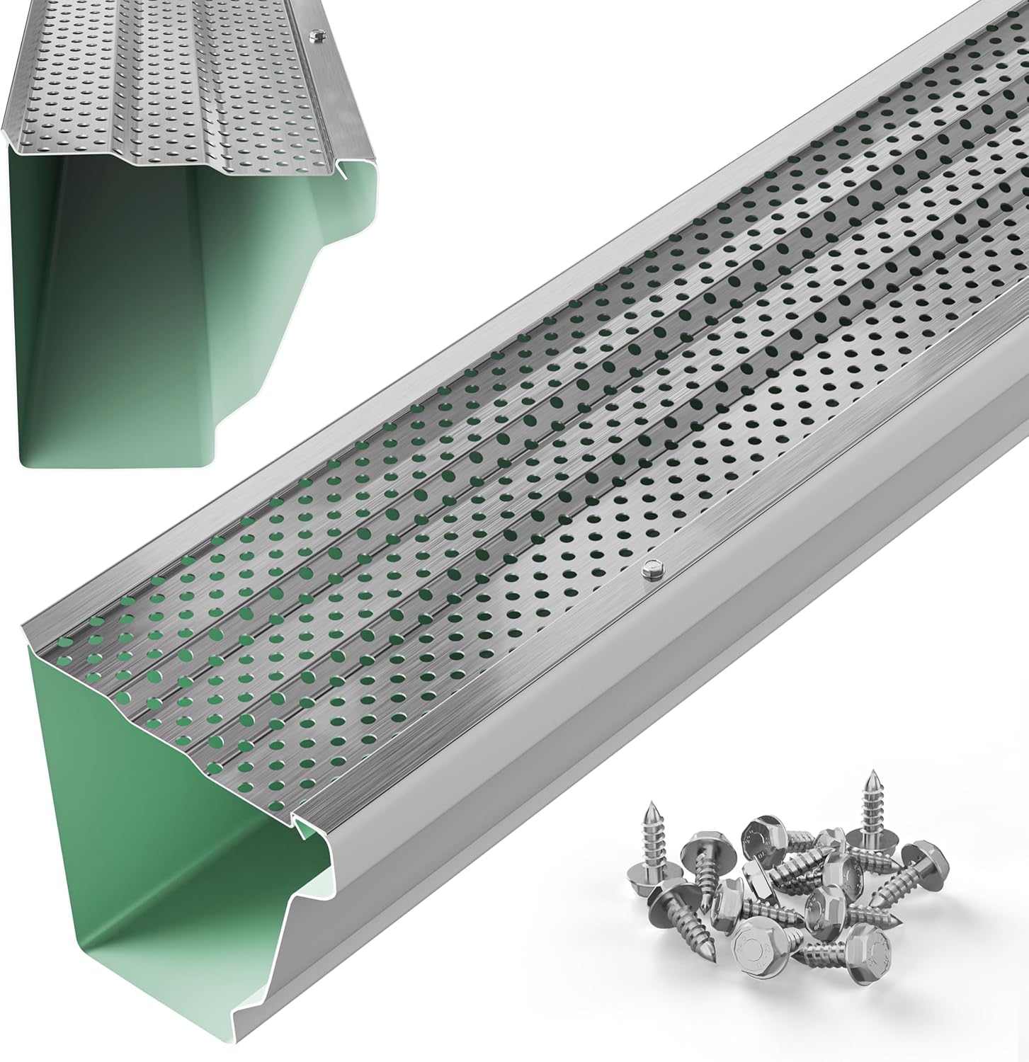 5 Inch Gutter Guards Leaf Protection for All Gutter Types