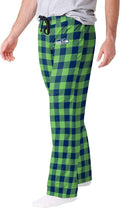 FOCO Men's Buffalo Check Lounge Pants for Men - Team Logo Comfort