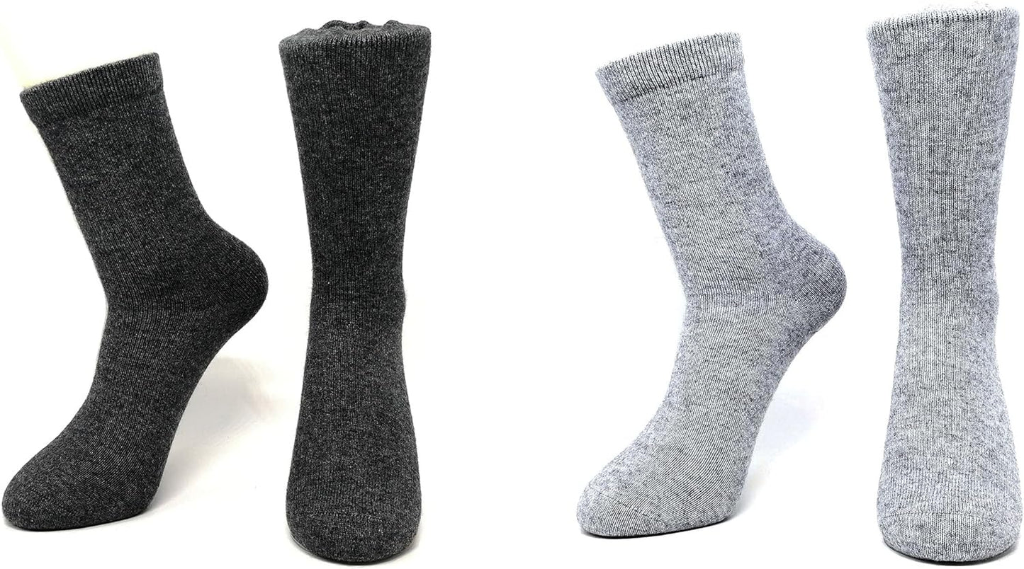 Pure Cashmere Thick Unisex Crew Socks for Ultimate Comfort
