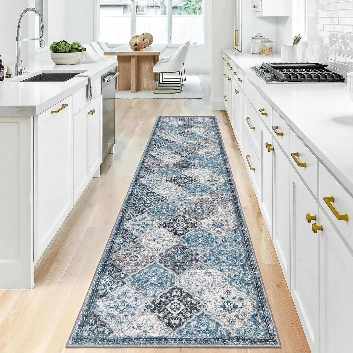 KILOCOCO 2x10 Runner Rug - Moroccan Soft Washable Carpet