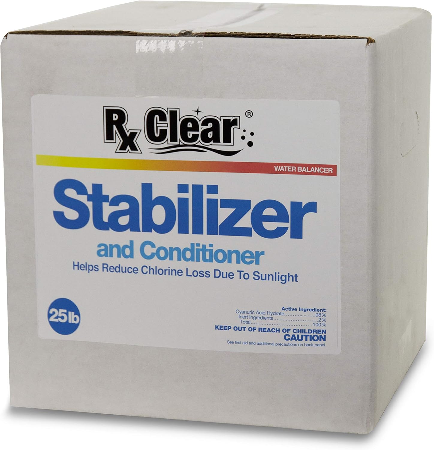 Rx Clear Swimming Pool Stabilizer and Conditioner for Chlorine