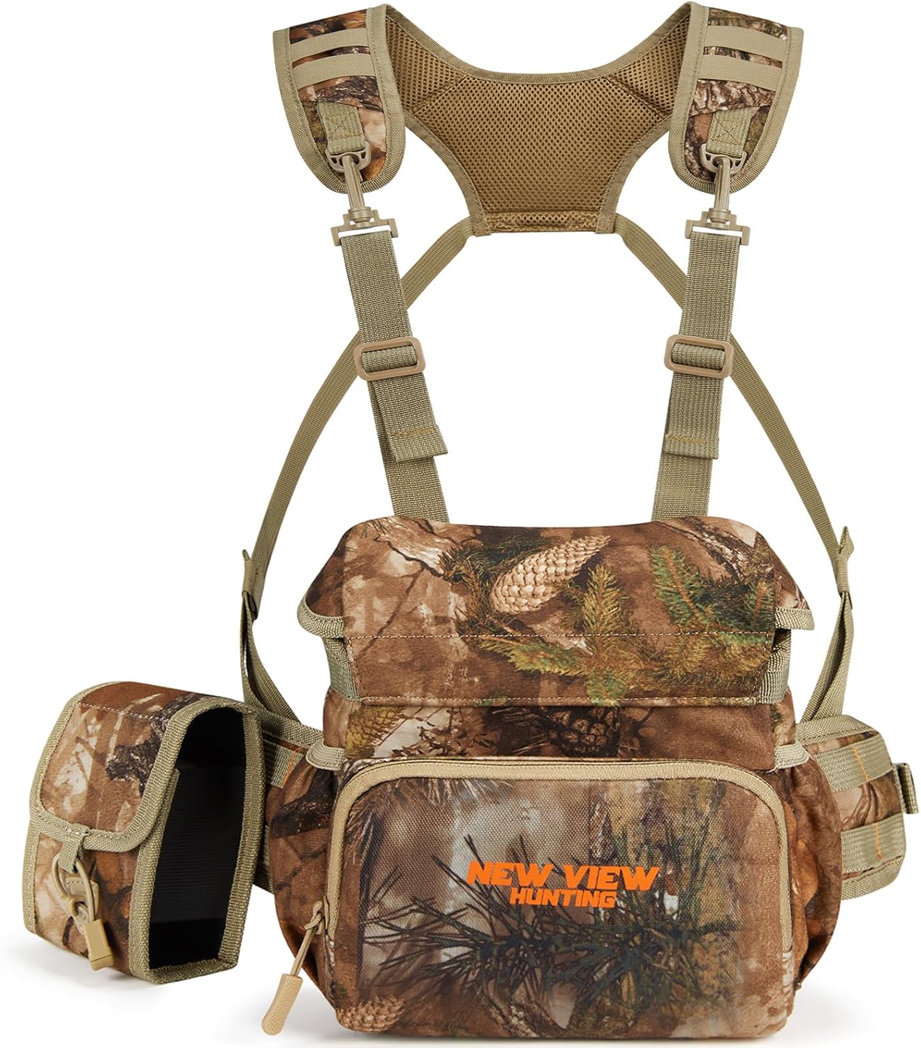 CamoStealth Binocular Harness Chest Pack for 10x42 Binoculars