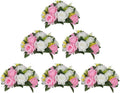 BLOSMON Flower Balls Centerpieces: Elegant Pink Fake Flowers