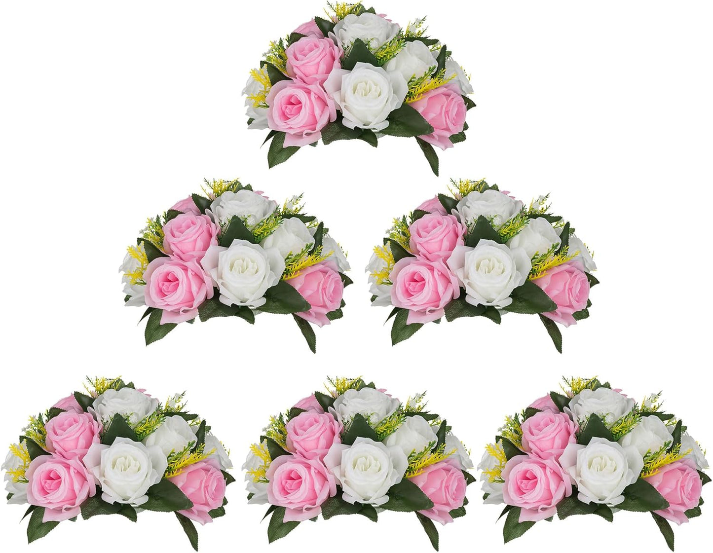 BLOSMON Flower Balls Centerpieces: Elegant Pink Fake Flowers