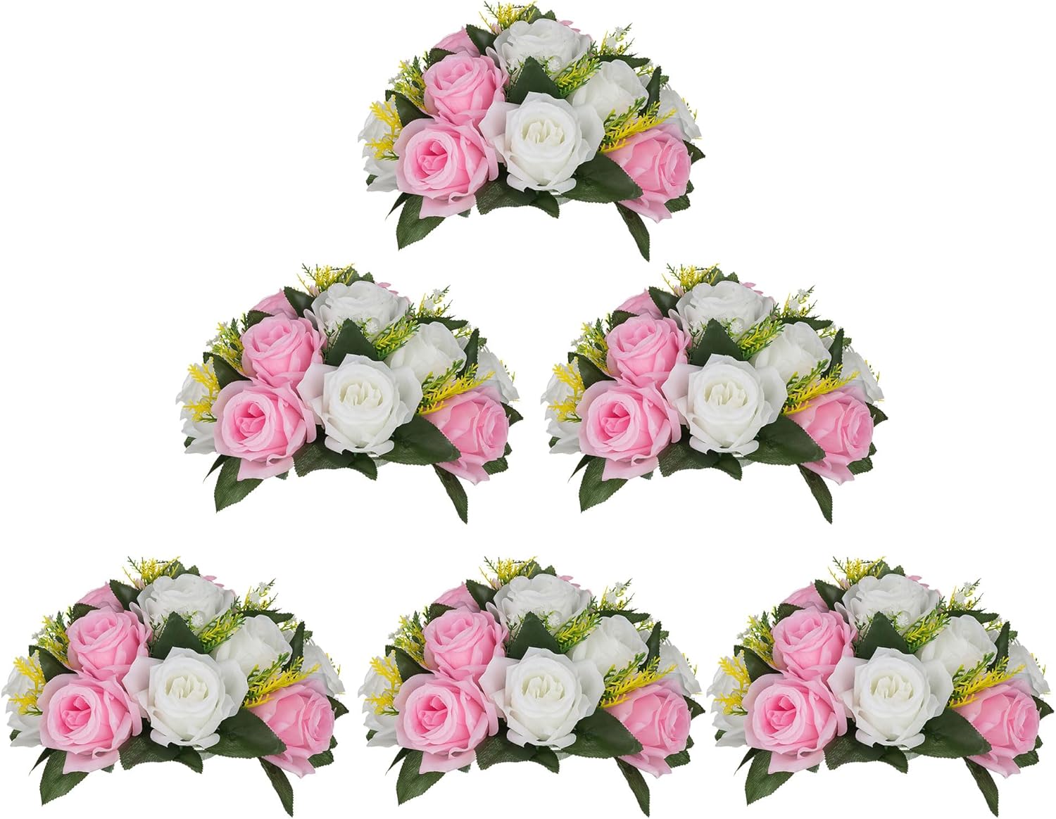BLOSMON Flower Balls Centerpieces: Elegant Pink Fake Flowers