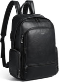 Computer Backpack for Women Soft Leather 15.6in Laptop Compartment