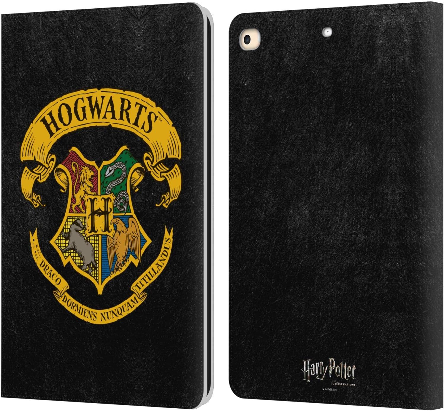 Harry Potter Hogwarts Crest Leather Wallet Case for iPad 9.7